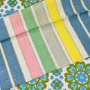 UNUSED Vintage Linen / CottonTea Towel Stripes