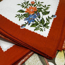 Set of Six Vintage UNUSED Cotton Napkins