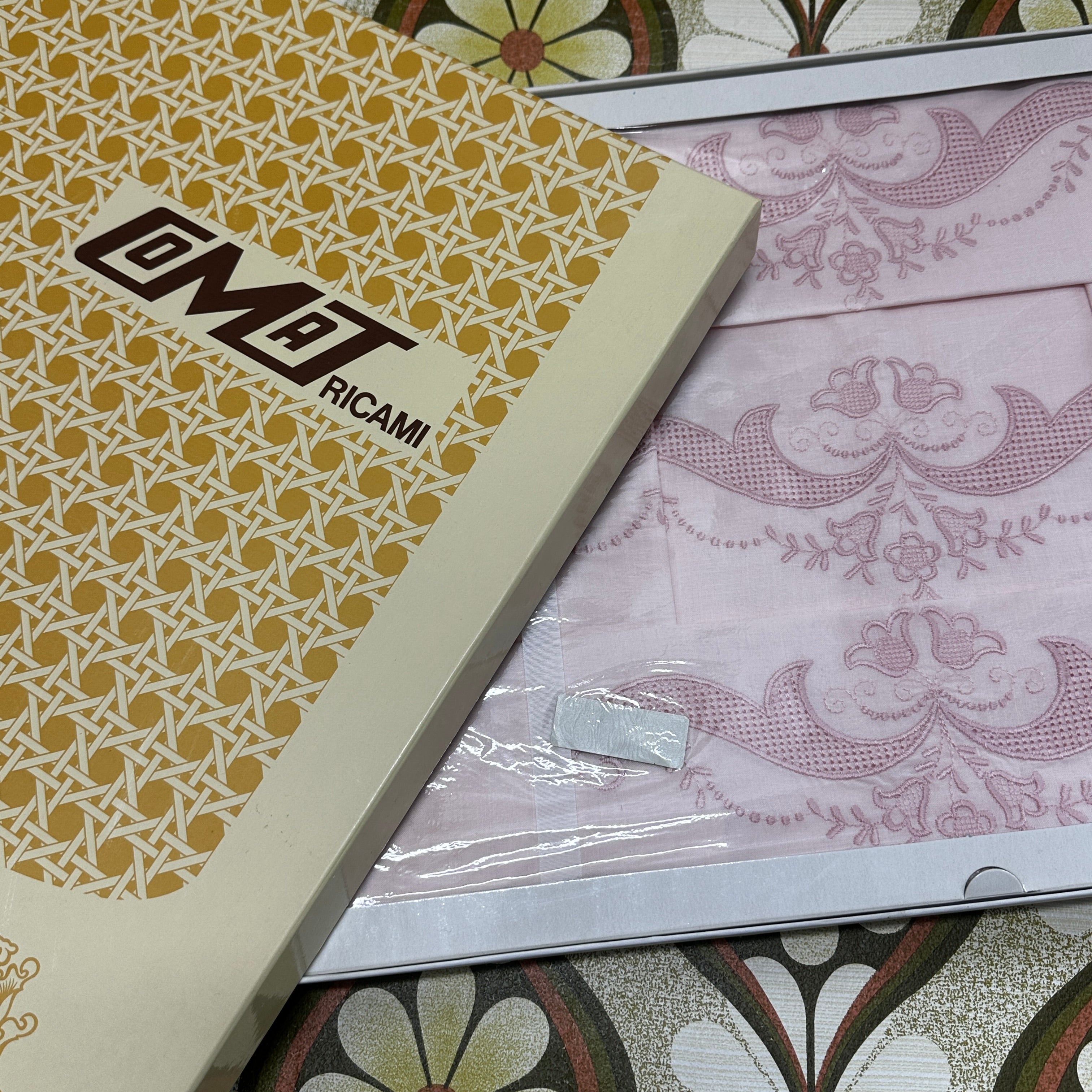 Simply Amazing Vintage Cotton Italian Sheet Set PINK