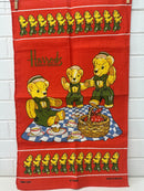 Harrods Irish Linen Unused Vintage Tea Towel