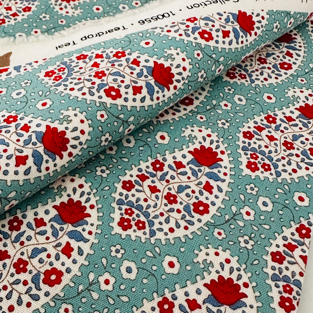 110cms Tilda's Jubilee Collection Cotton Teardrop Teal