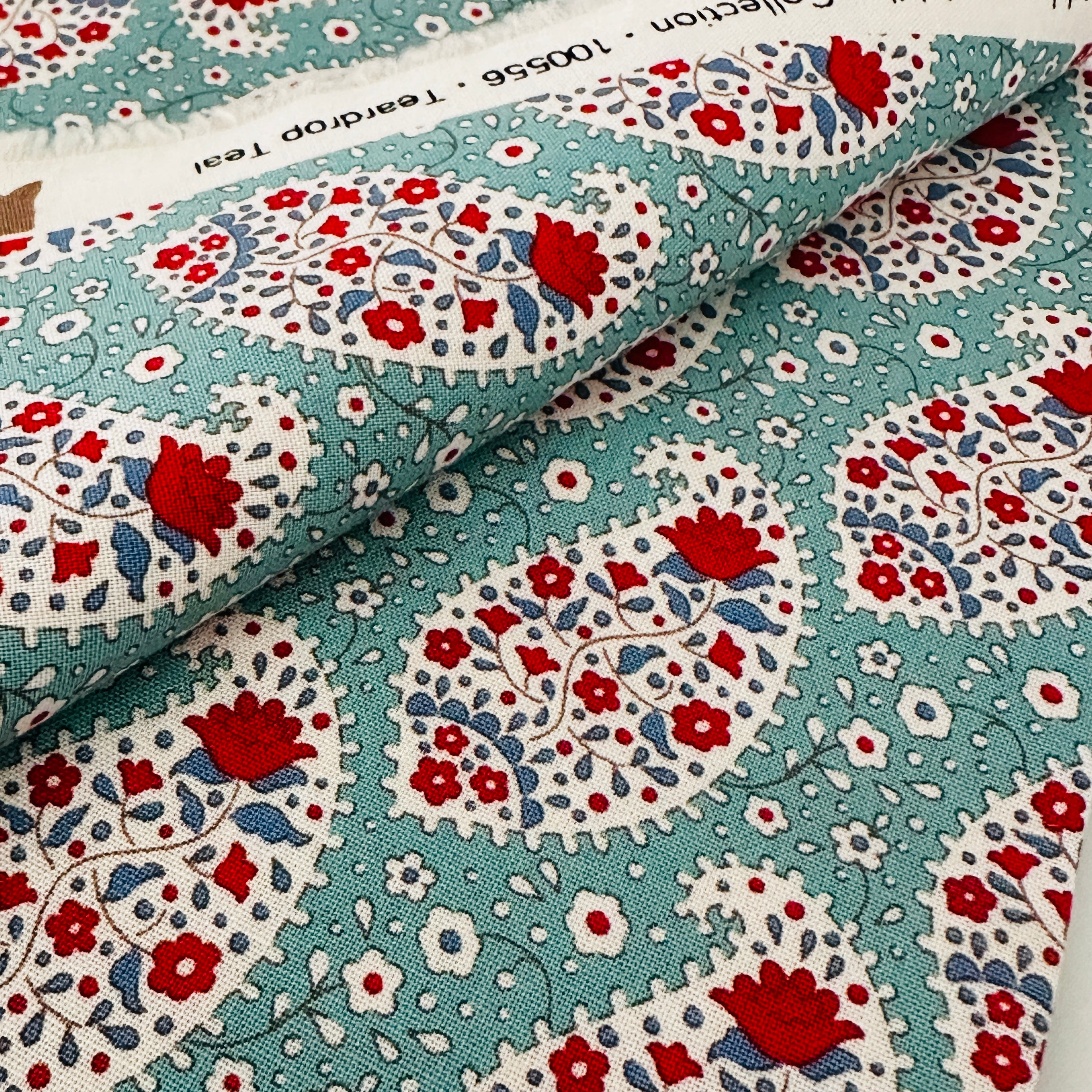110cms Tilda's Jubilee Collection Cotton Teardrop Teal