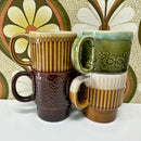 Eight Stackable Mugs Mixed Bag Patterns