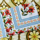 Cute Vintage Cotton Caravan Camping Table Cloth