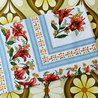 Cute Vintage Cotton Caravan Camping Table Cloth