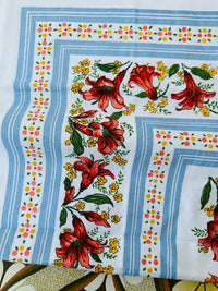 Cute Vintage Cotton Caravan Camping Table Cloth