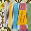 Lovely UNUSED Vintage Tea Towel STRIPES