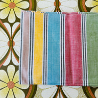 Lovely UNUSED Vintage Tea Towel STRIPES