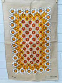 Dunmoy FLORAL Vintage Linen Tea Towel