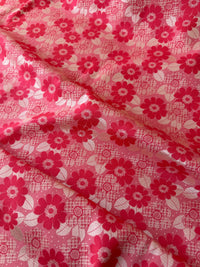 300cms Stunning Pink Silk Fabric