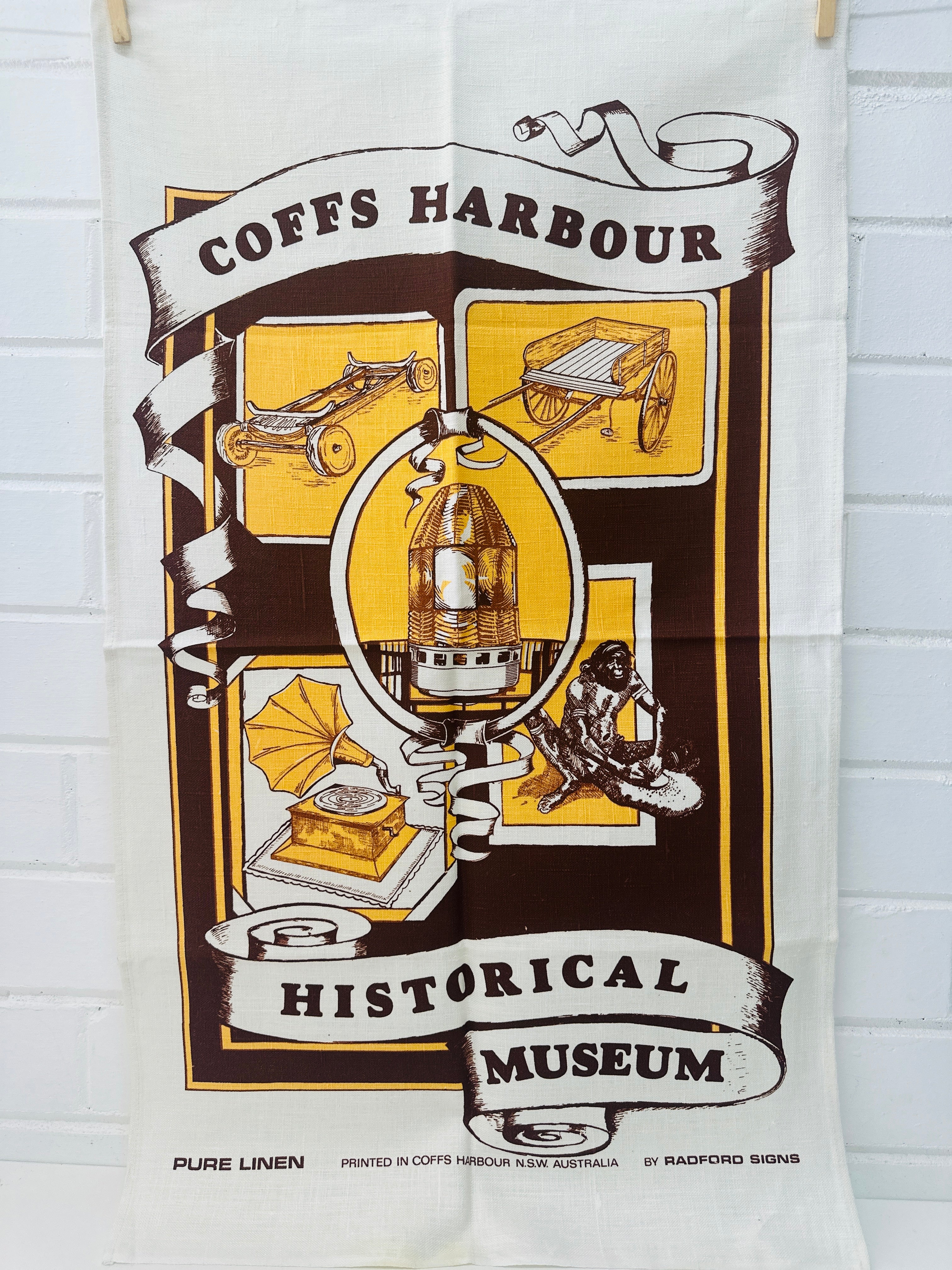 Coffs Harbour Vintage Linen Tea Towel