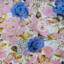 330cms Light Weight Floral Cotton Fabric