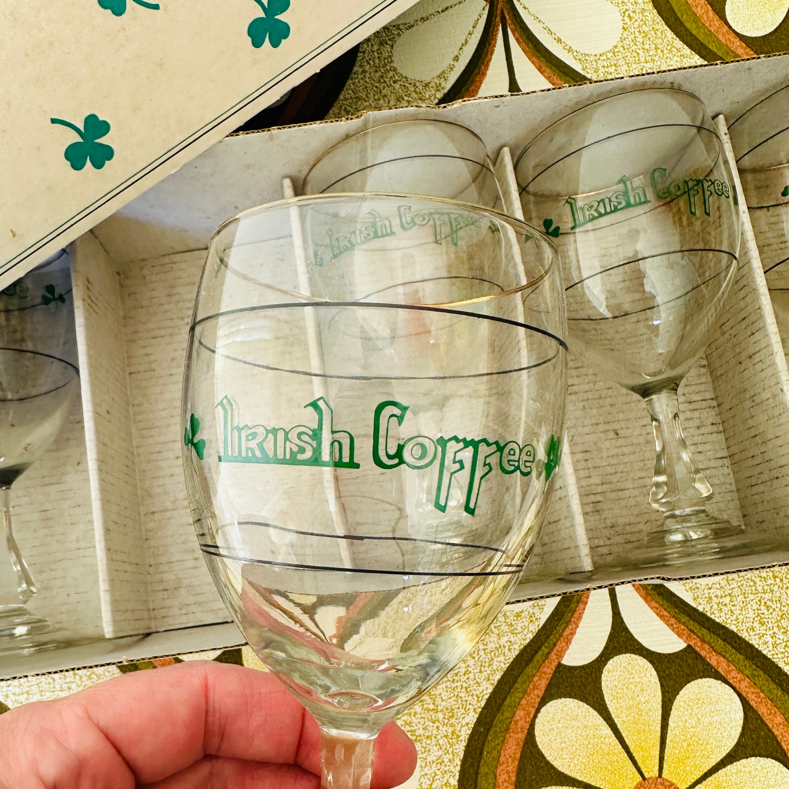 SIX Irish Coffee Glasses LUMINARC Boxed