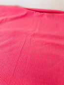 160cms Ribbed Vintage Bright Pink Fabric