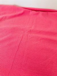 160cms Ribbed Vintage Bright Pink Fabric