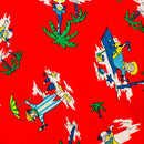 390cms Bright Red Children's Novelty FABRIC