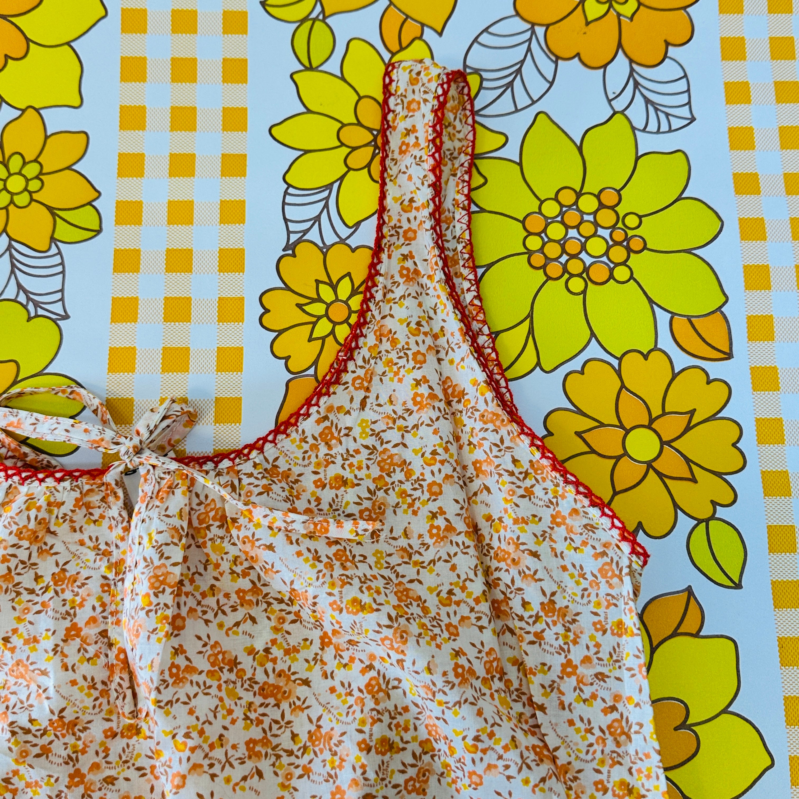 Sweet Cotton Nightie Apricot Floral