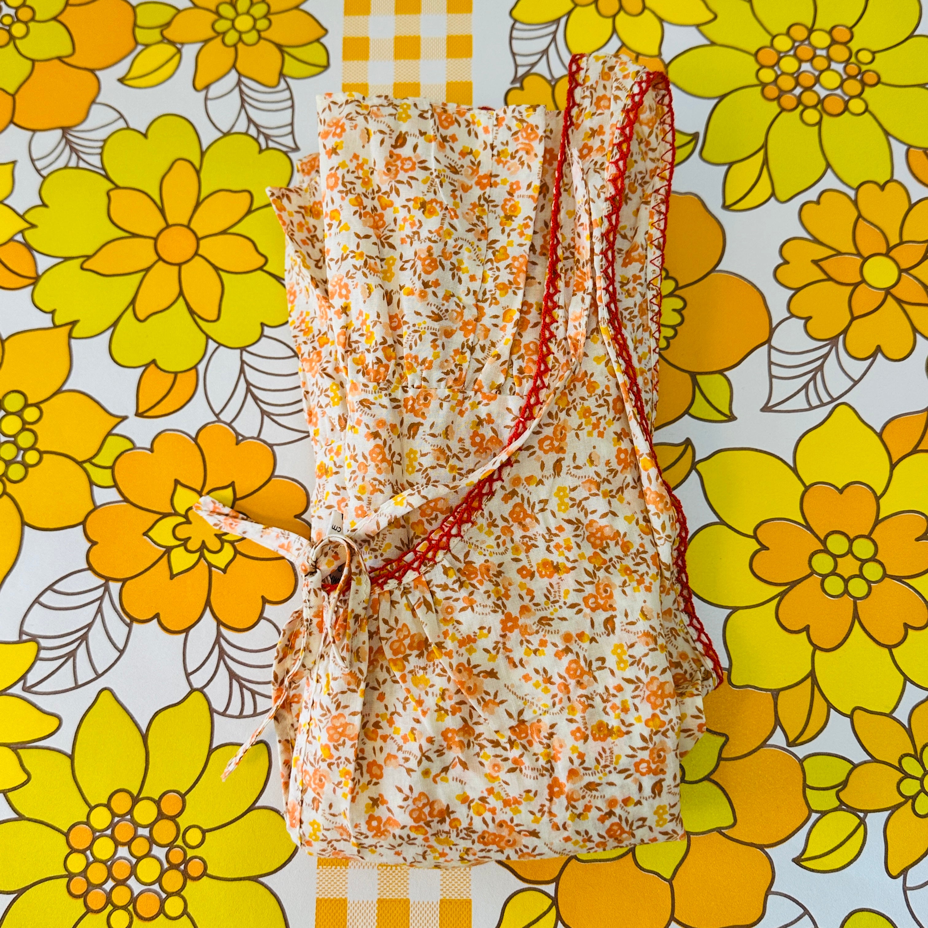 Sweet Cotton Nightie Apricot Floral