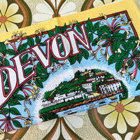 Cute Vintage Tea Towel DEVON