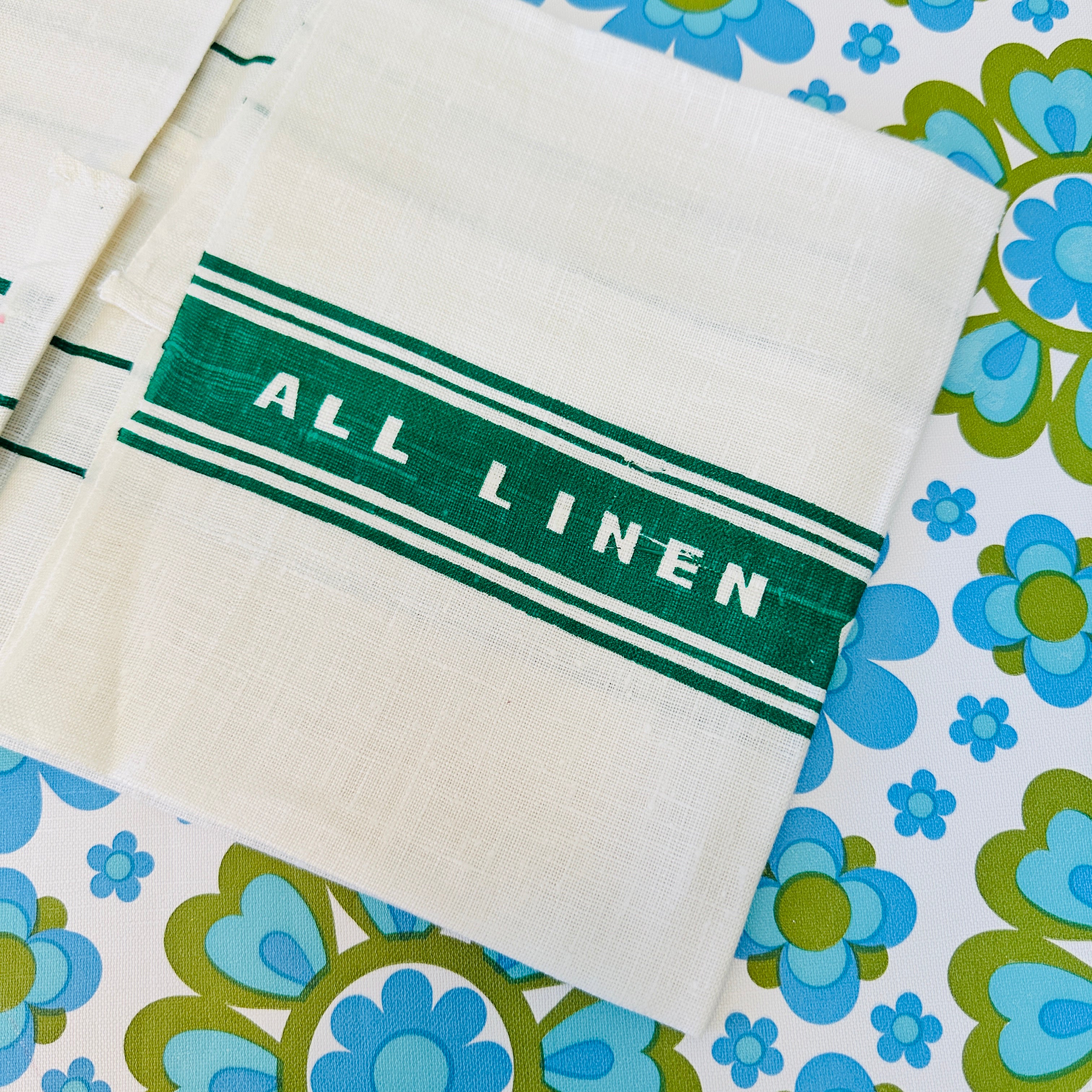 UNUSED Linen Tea Towel Vintage