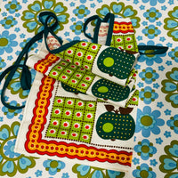 UNUSED Vintage Apron Cotton Retro