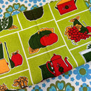 UNUSED Green Tea Towel Vintage Cotton