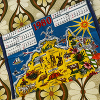 1980 Vintage Cotton Tea Towel Crisp