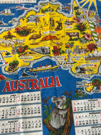 1980 Vintage Cotton Tea Towel Crisp