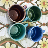 Set of Four Vintage 70's Stackable MUGS