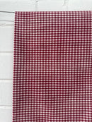 250cms Red Vintage Gingham Fabric