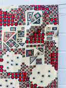 265cms Abstract Vintage Cotton Fabric