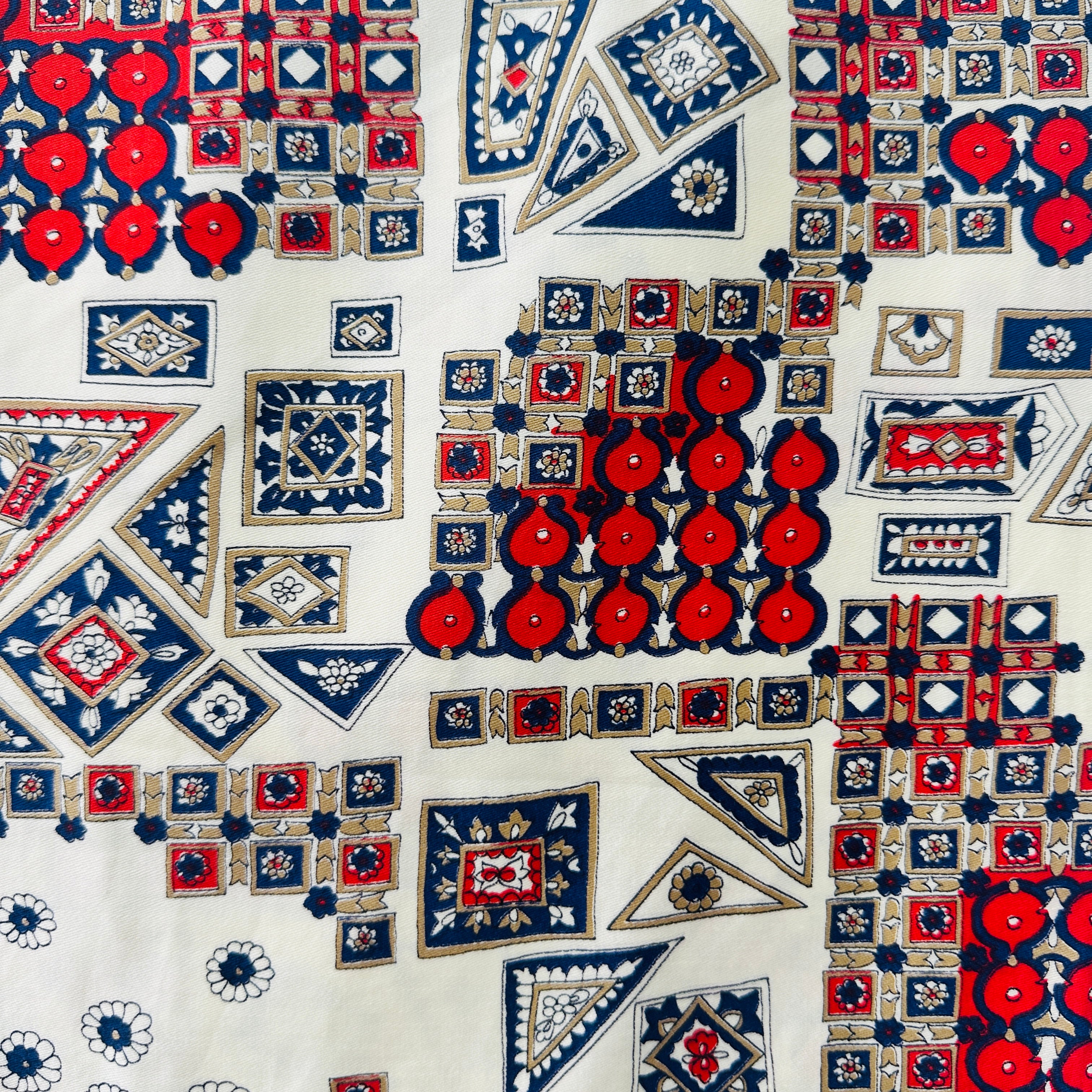 265cms Abstract Vintage Cotton Fabric