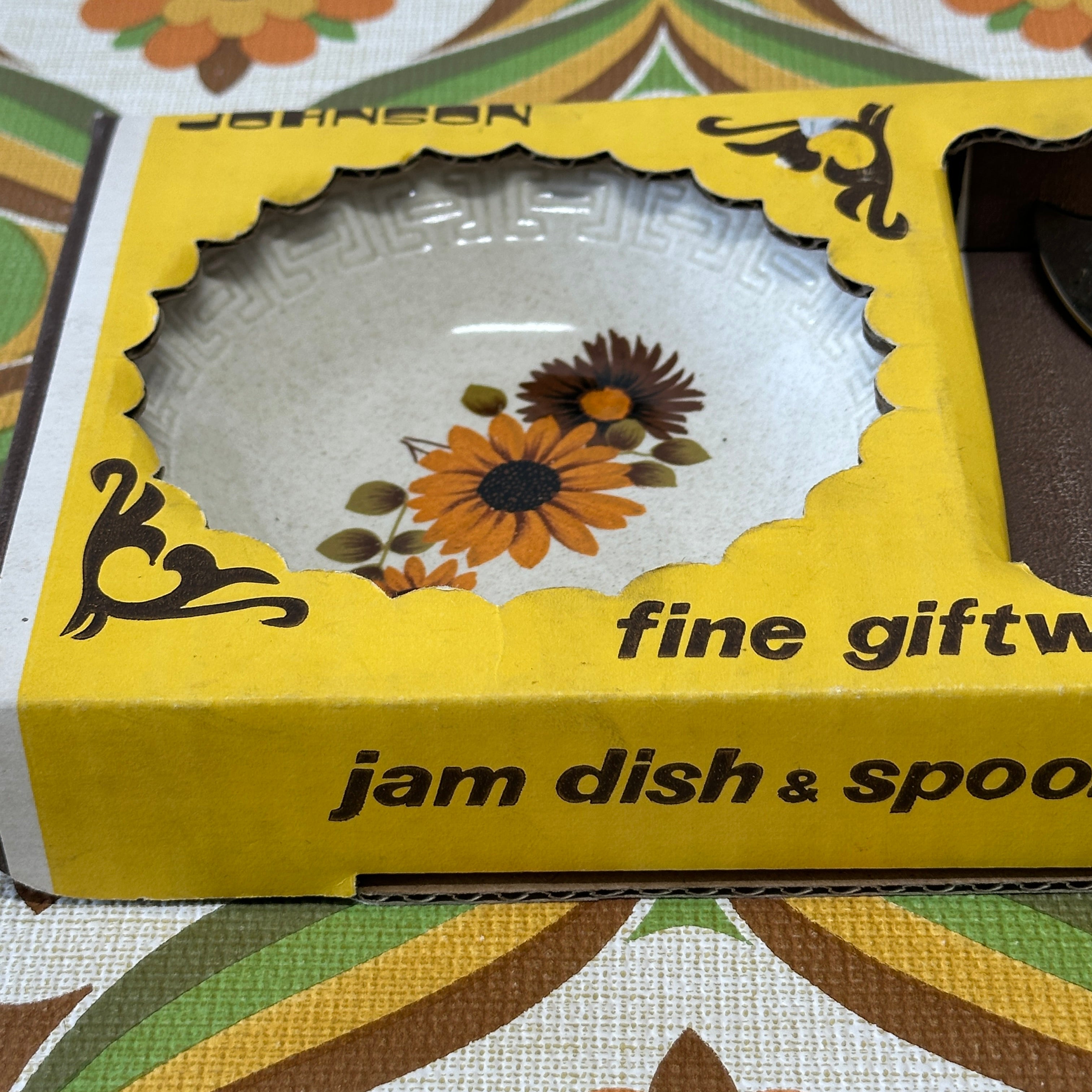 Johnson of Australia Jam Dish & Spoon