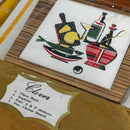 Fab 60's Cheese Board Placemat Set Salt & Pepper