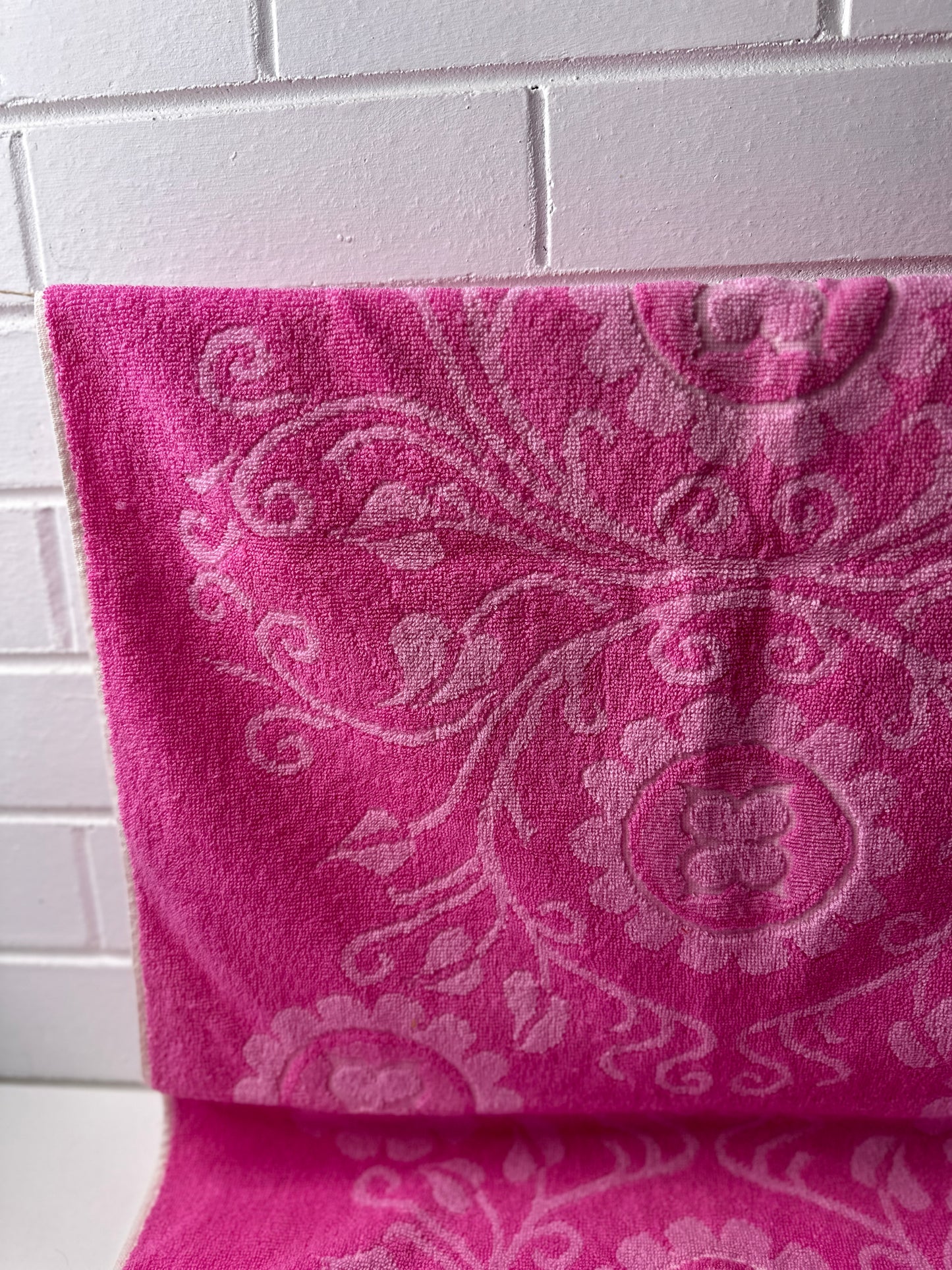 Bright RETRO Pink Jac Art Towel