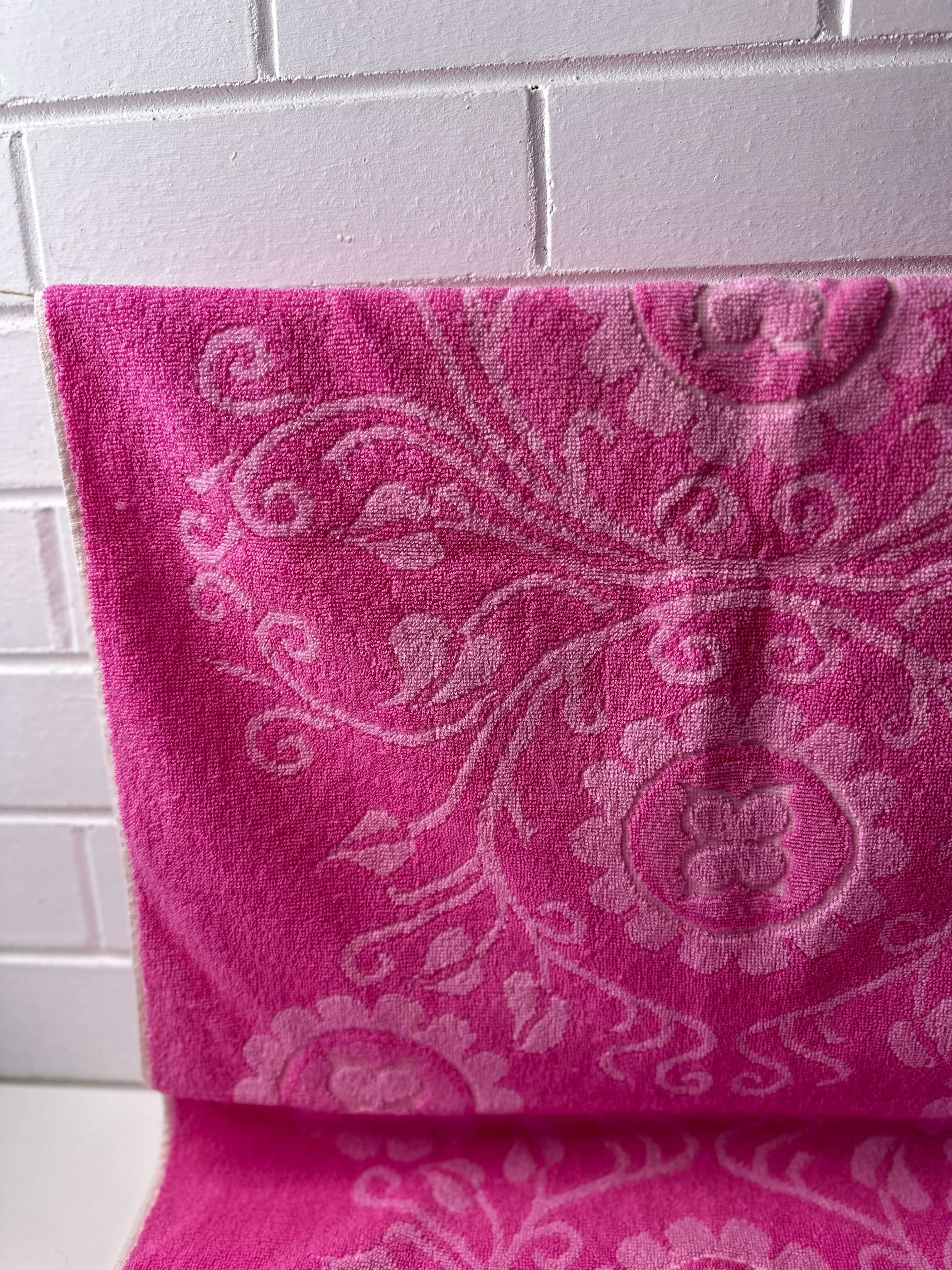 Bright RETRO Pink Jac Art Towel