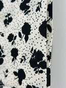 140cms Black & White Cotton Fabric