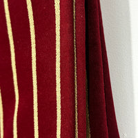 290cms Heavy Weight Maroon Striped Fabric