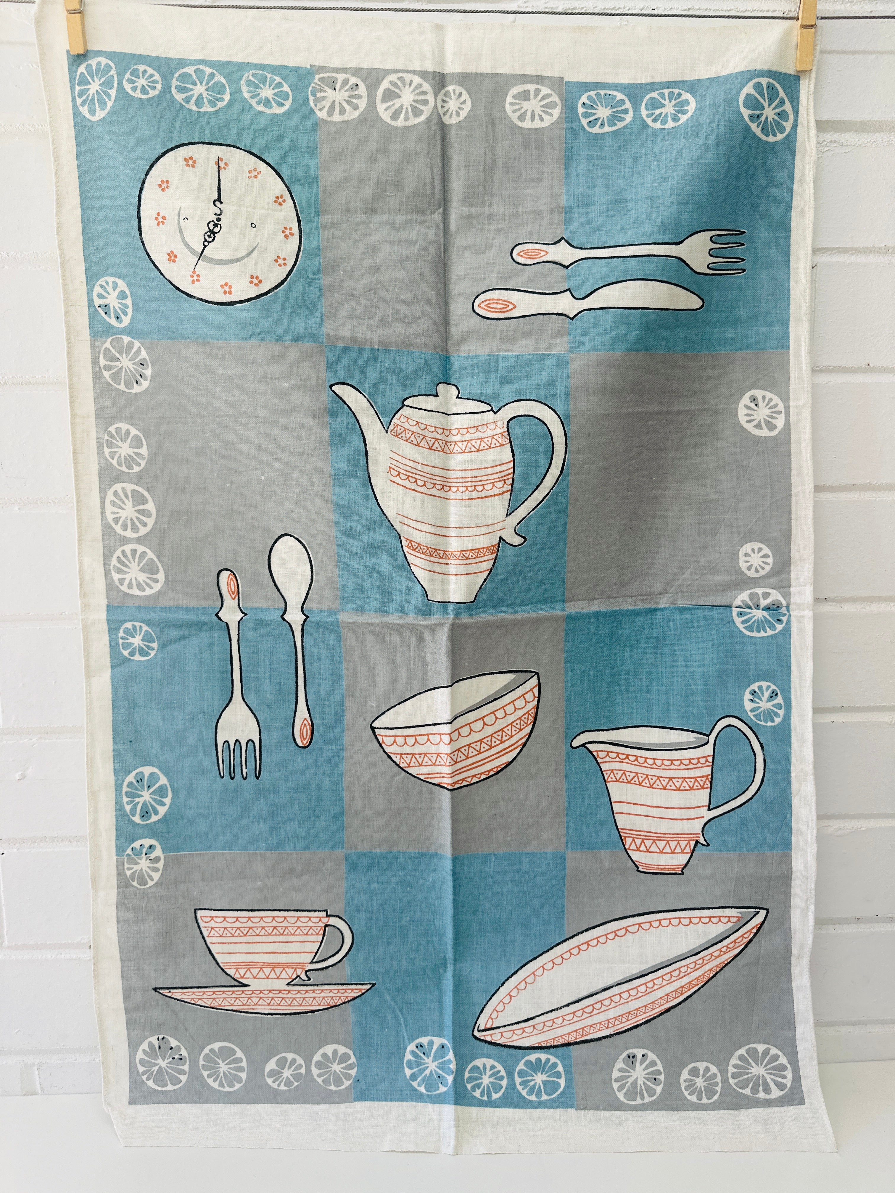 Linen Vintage Cotton Tea Towel UPCYCLE