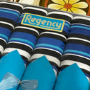 Vintage Regency Blue Placemats | Napkins