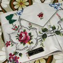 Unused Embroidered Vintage Tablecloth Serviettes