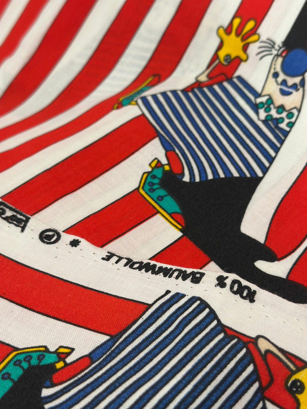 120cm Vintage Novelty Clown Craft & Quilting Fabric