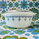 Snowflake Blue Garland Casserole Dish PYREX (USA)