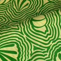 290cms Fab Retro Vintage Bright Green Fabric