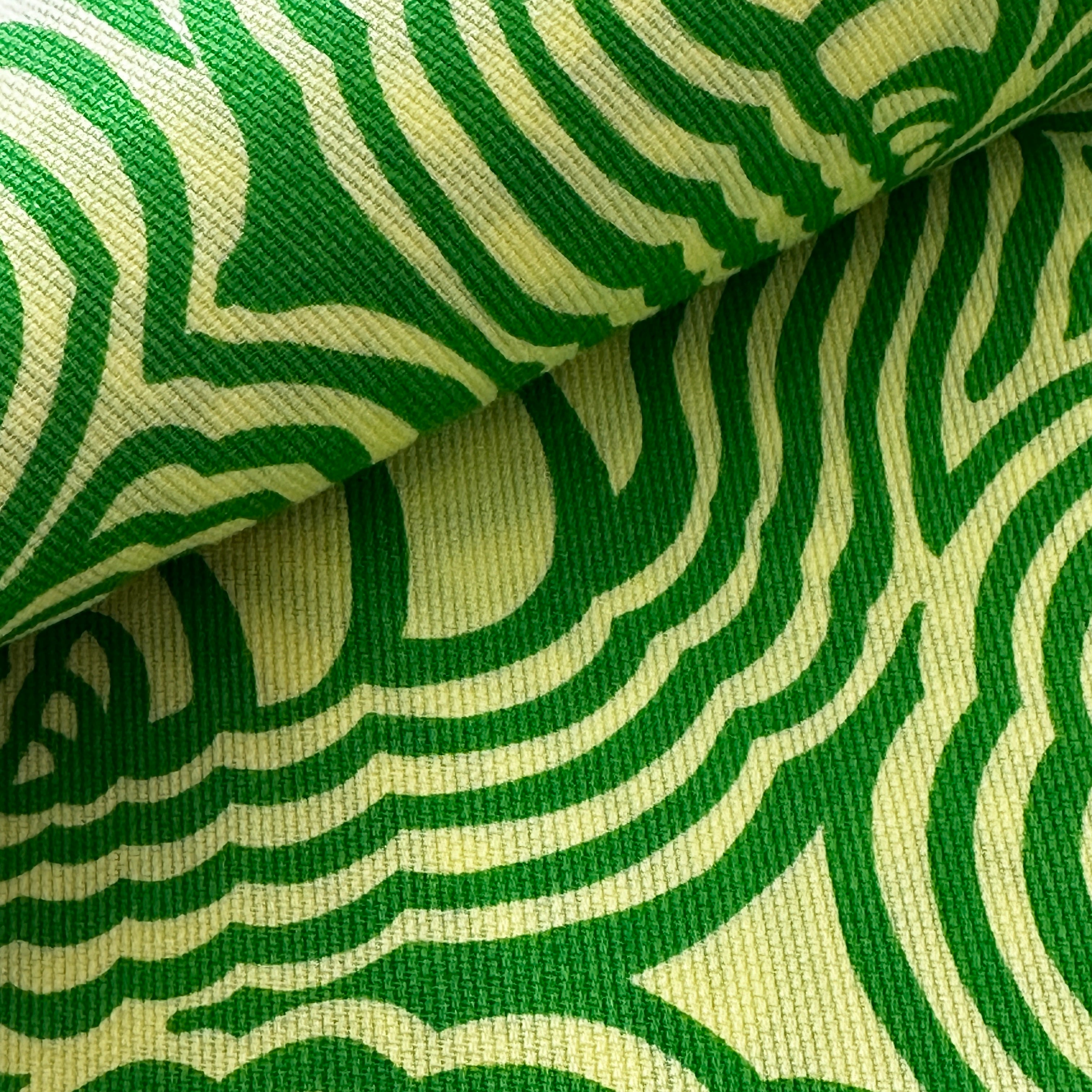 290cms Fab Retro Vintage Bright Green Fabric