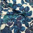 210cms Pretty Blue Roses Vintage Cotton Floral Fabric