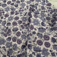 245cms Adorable Vintage PURPLE Floral Fabric Cotton