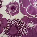 200cm Vintage Purple Floral Dress Fabric