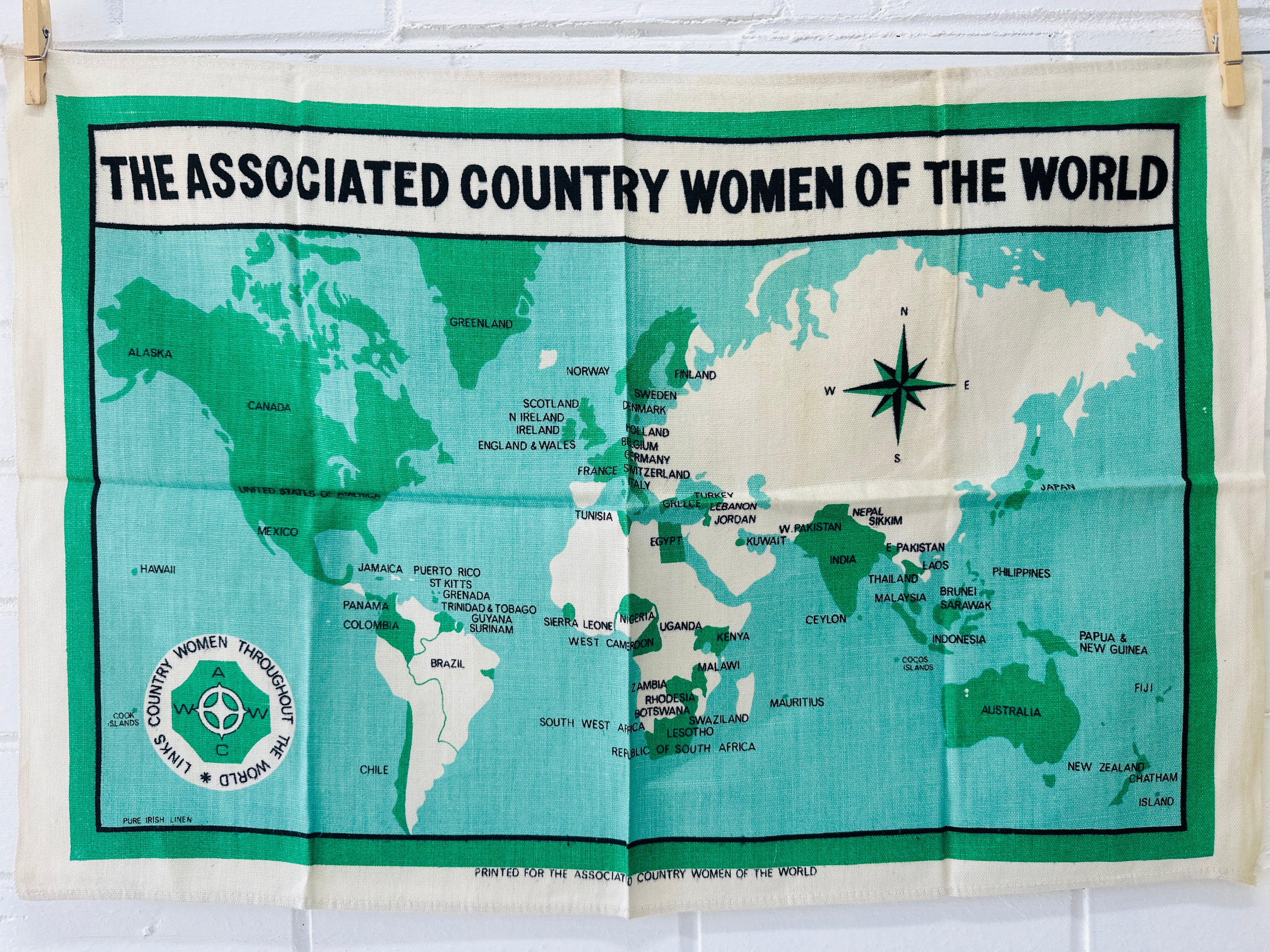 The Associated Country Women of the World Tea Towel