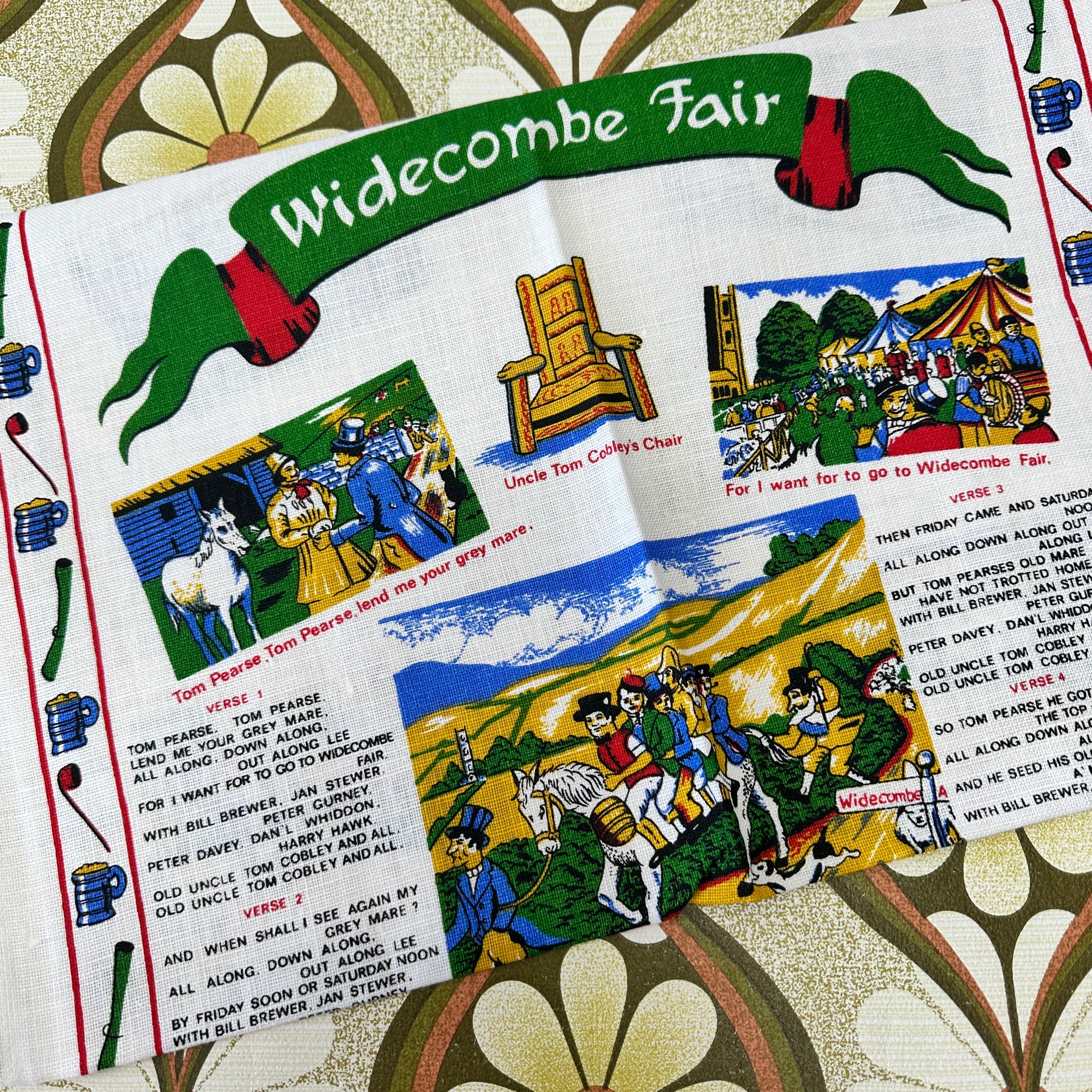 Widecombe FAIR Tea Towel Vintage